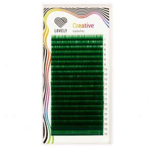Green Lashes "Creative" - 20 lines MIX