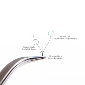 Eyelash extensions W-3D Rili - 12 lines - MIX