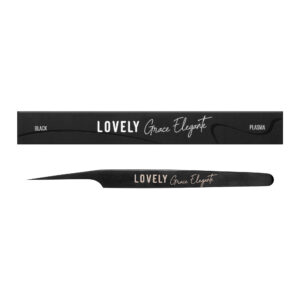 NanoFiber λαβίδα για Extension Standard Straight with band Lovely Grace Elegante Black