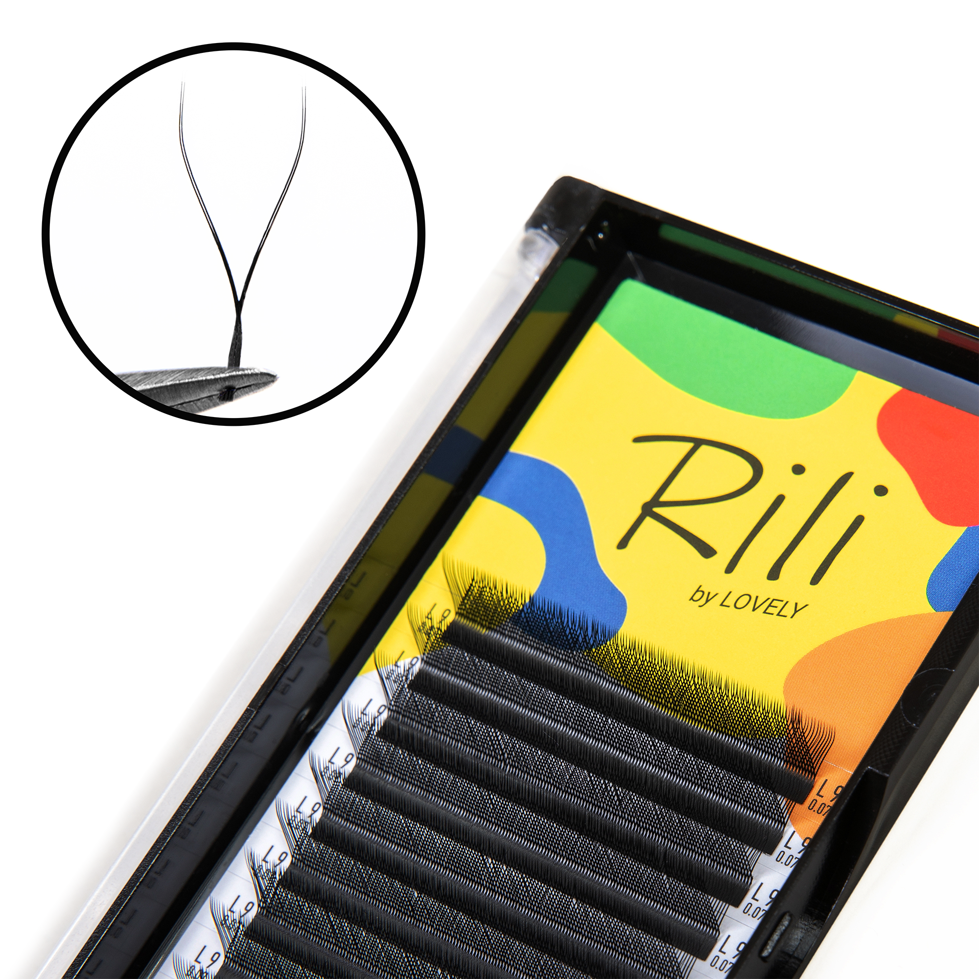 Eyelash extensions YY-2D Rili - 12 lines