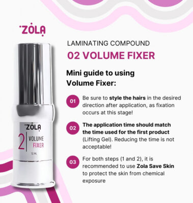 Σύνθεση για lamination Classic system LASHBROW ZOLA 10ml Volume Fixer No2