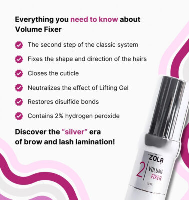 Σύνθεση για lamination Classic system LASHBROW ZOLA 10ml Volume Fixer No2