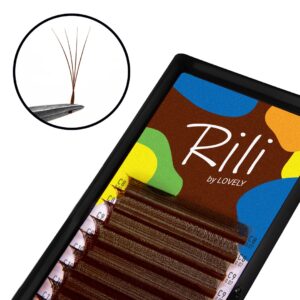 Narrow Volume Lash Fans 4D Rili - 12 Lines- MIX