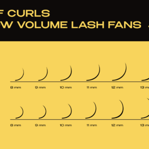 Narrow Volume Lash Fans 4D Rili - 12 Lines- MIX
